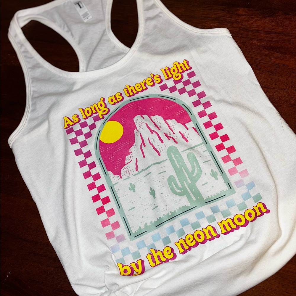 Graphic Tank Top with Desert Print